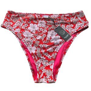 Women's NWT‎ Relleciga High Waist Floral Bikini Bottoms Size Large